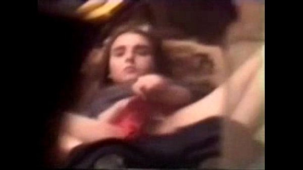 A bloke is filming his randy stepsister who loves masturbating