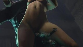 Babes from the Resident Evil series getting their holes drilled